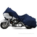 Utomhus 180t mjuk polyester marinblå vattentät motorcykel